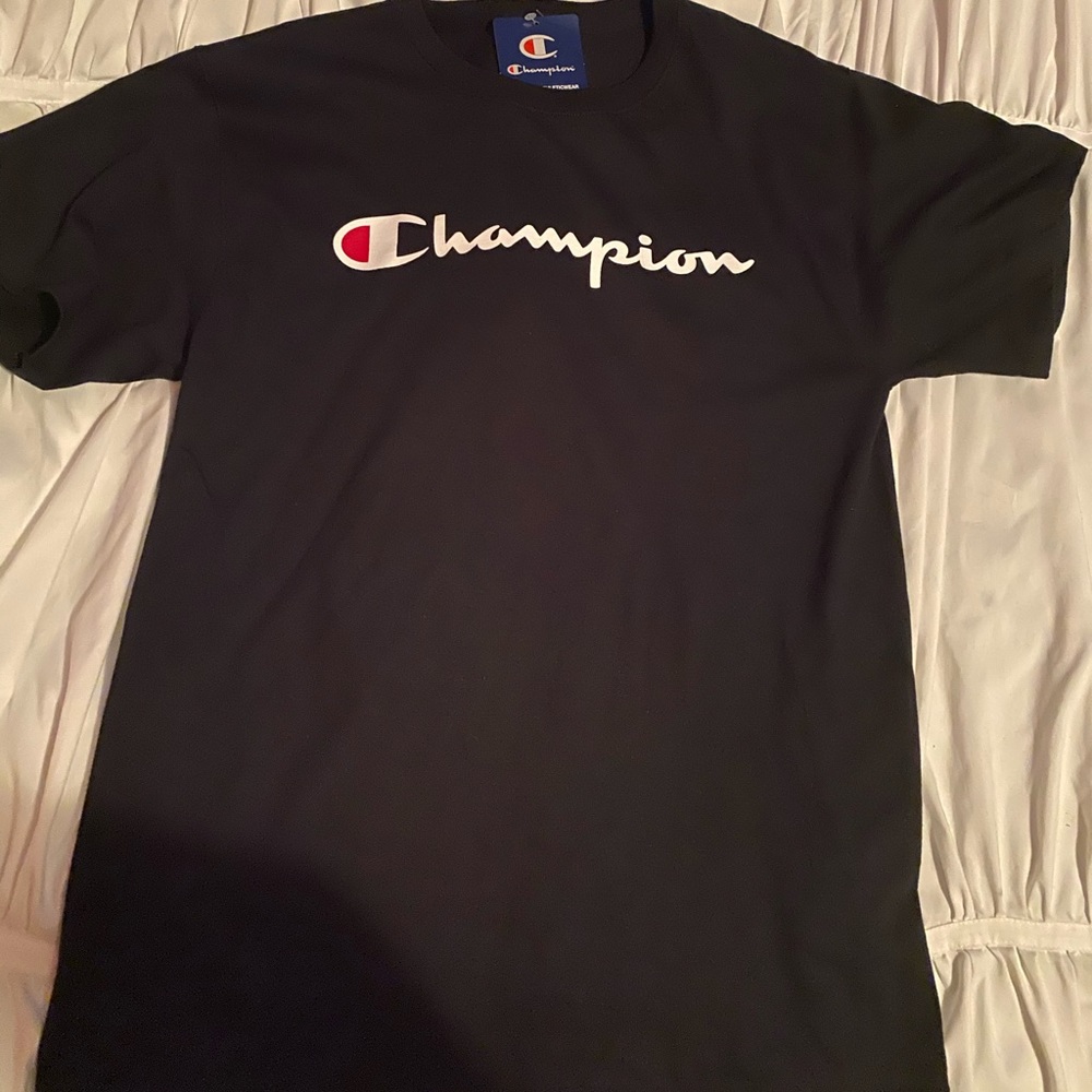 Black Champion unisex size Medium tee